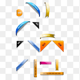 直角标签PNG