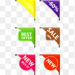 直角标签PNG