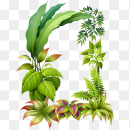 草木边框