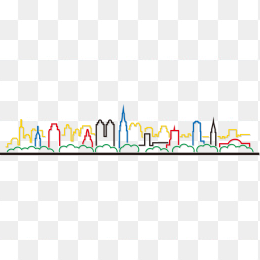 城市轮阔剪影