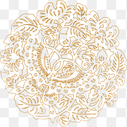 欧式花纹平铺底纹图