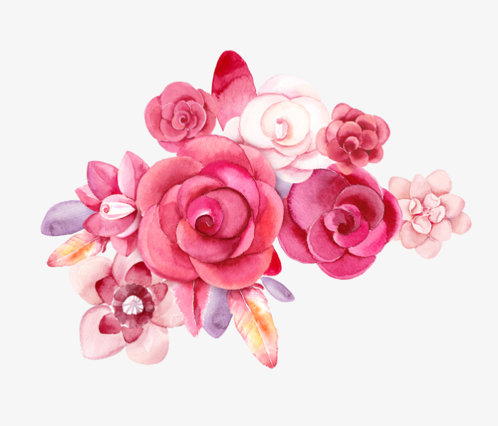 粉色牡丹花 仿真花朵图案