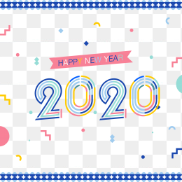 2020元旦艺术字