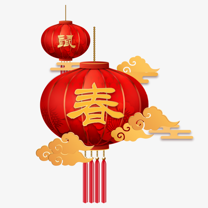 新年红色春节灯笼
