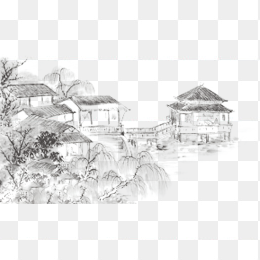 水墨山水画