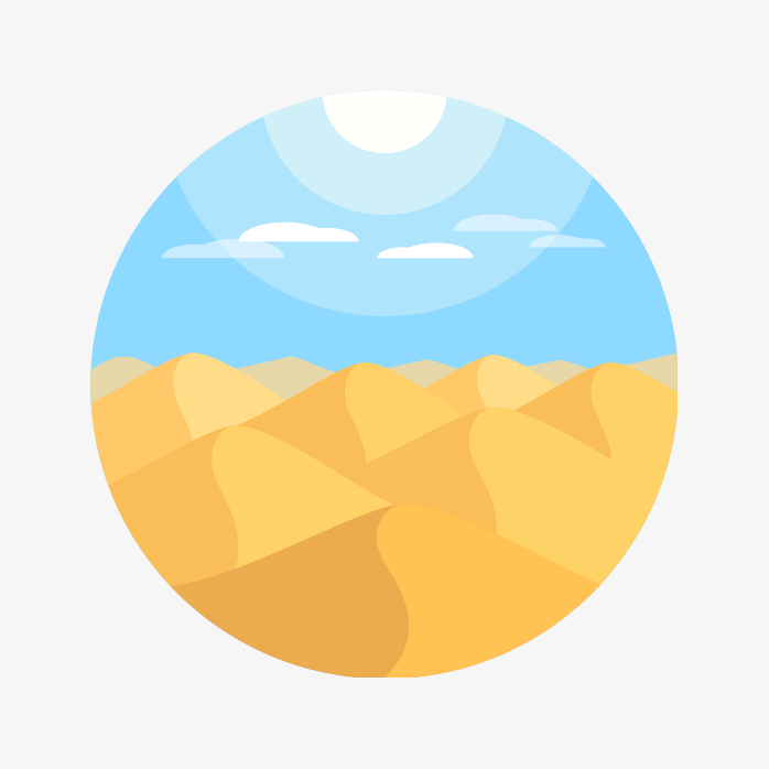 手绘风景图标
