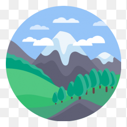 手绘风景图标