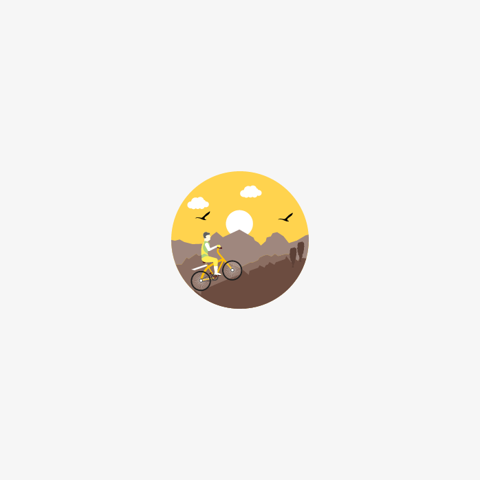 手绘风景图标