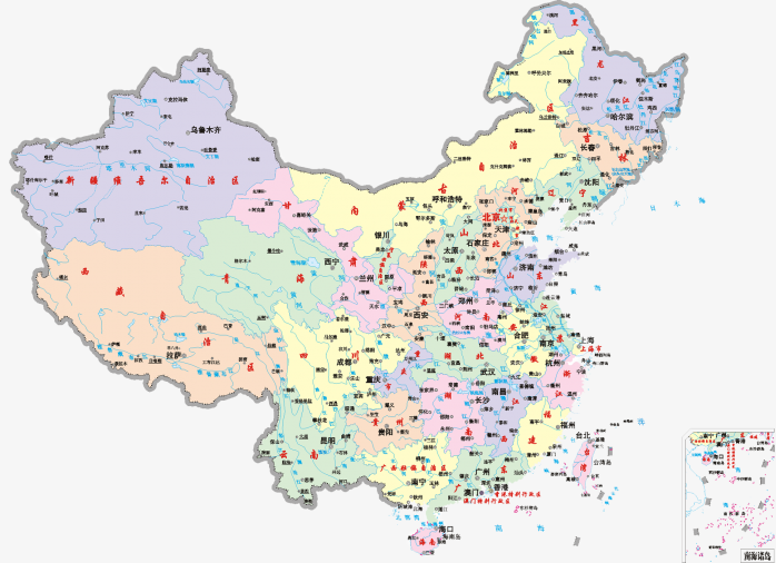 高清中国地图