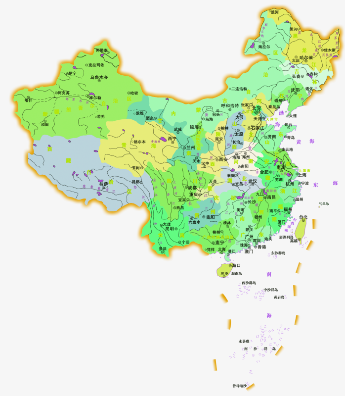 高清中国地图png