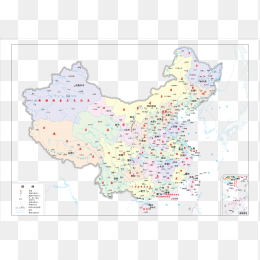 高清中国地图元素