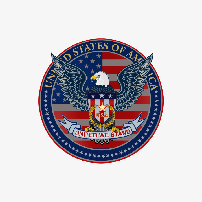 美国白头鹰徽章logo