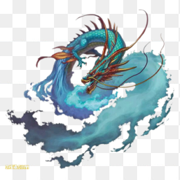 水墨中国龙素材