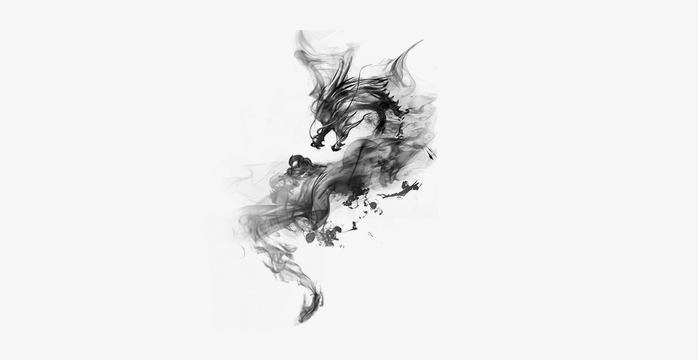 水墨中国龙素材
