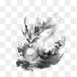 水墨中国龙素材