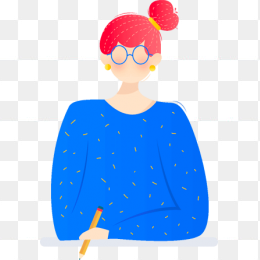 手绘可爱女孩插画