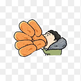 王思聪吃面包卡通形象