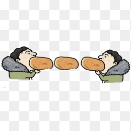 王思聪吃面包卡通形象