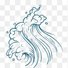 矢量海水波浪