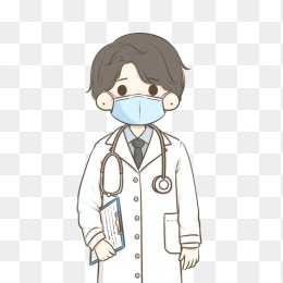手绘医生插画