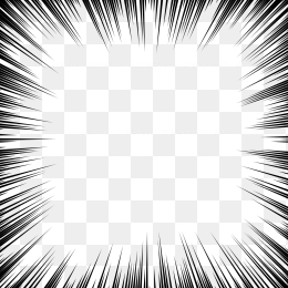 放射效果卡通边框