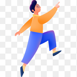 运动男生插画