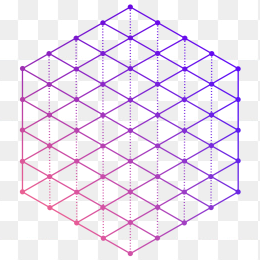 矢量六边形几何花纹