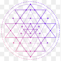 矢量圆形几何花纹