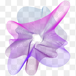 三维立体波纹线条