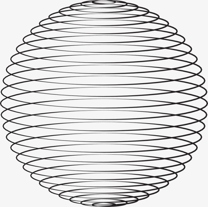 科技线条三维圆球体