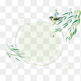 手绘小清新风景边框素材