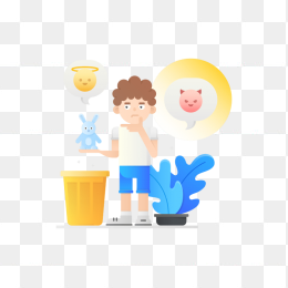 精美男生插画
