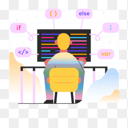 手绘精美创意商务人物插画