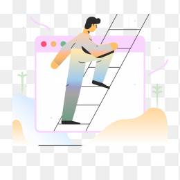 手绘精美创意商务人物插画