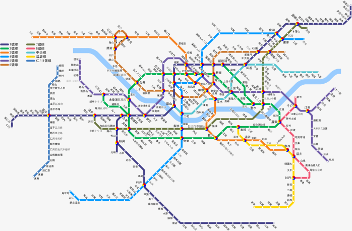 高清首尔地铁线图