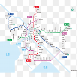 高清无锡地铁线路图