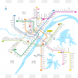 高清武汉地铁线路图