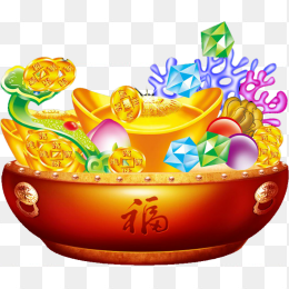 金色聚宝盆