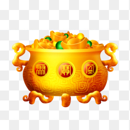 金色聚宝盆