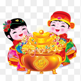 金色聚宝盆