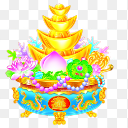 金色聚宝盆
