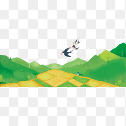 手绘春天插画