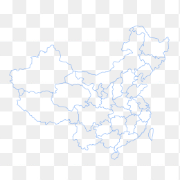 中国地图轮阔