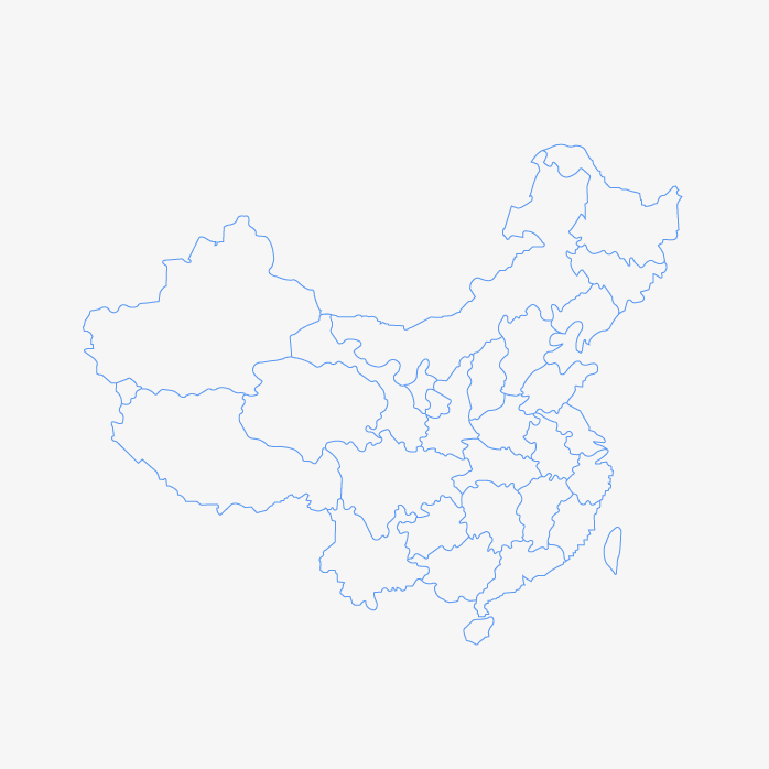 中国地图轮阔