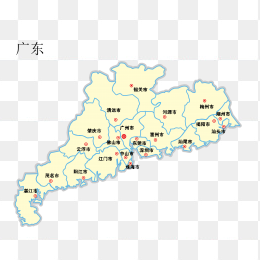 高清广东省地图