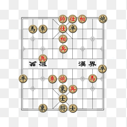 矢量中国象棋棋盘