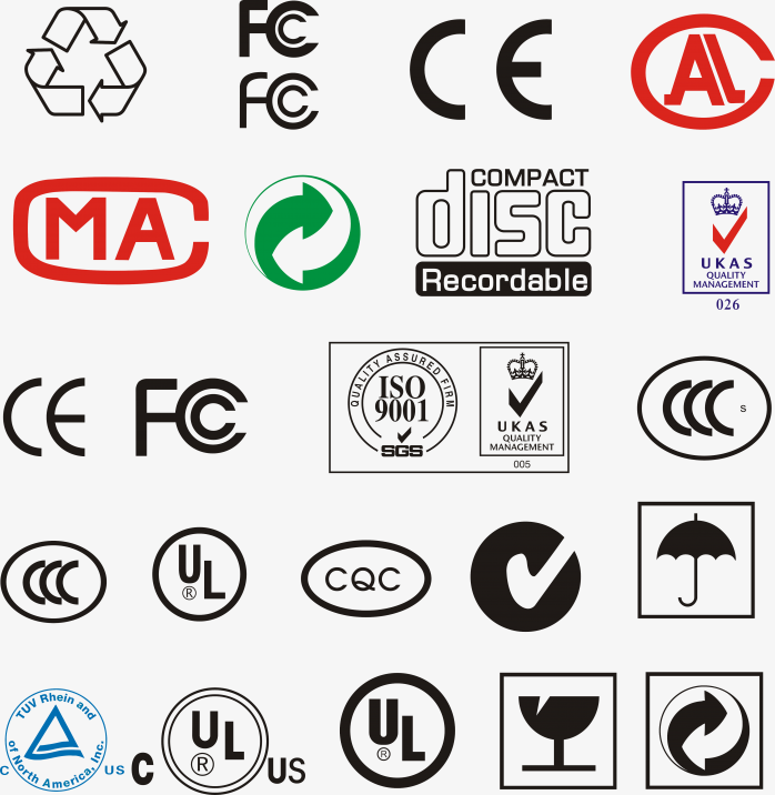 国际质量认证图标合集