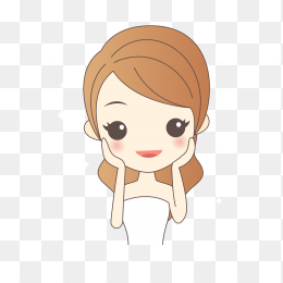 手绘可爱美女