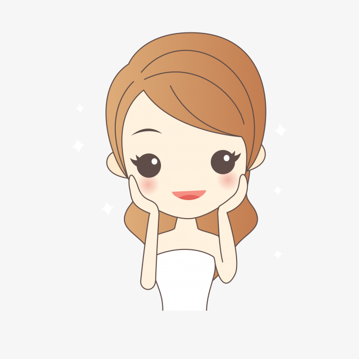手绘可爱美女