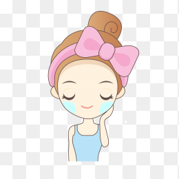 卡通漂亮的小女孩